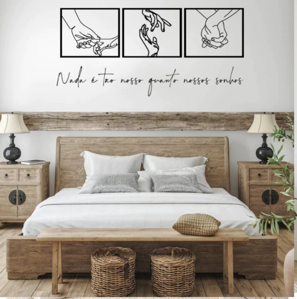 Casal De Mãos Dadas MDF 3MM Decorativo - Image 3